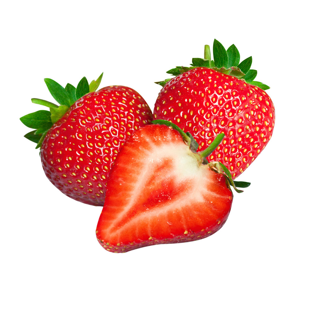 Strawberry fundraising icon.